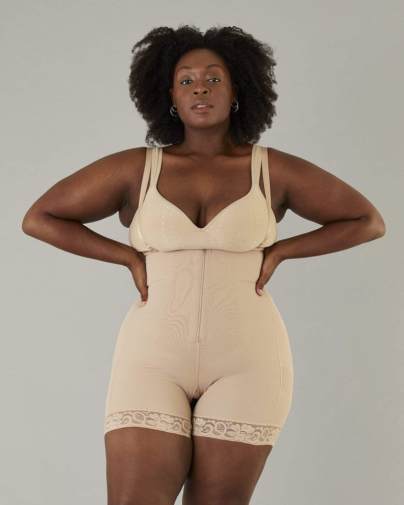 
            
                Load image into Gallery viewer, Shapewear S / SAND Booty Boosting Bodysuit Curve Confident - Shapewear for Women
            
        
