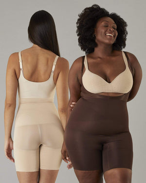 
            
                Load image into Gallery viewer, Open Bust Bodysuit - Mid Thigh Curve Confident - Shapewear for Women
            
        